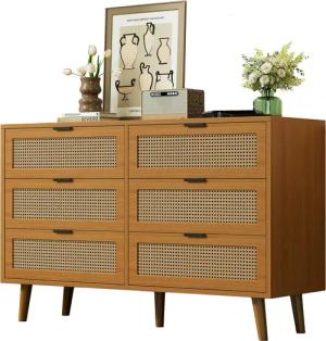 Merax Kommode mit 6 Schubladen, Schubkastenkommode,Sideboard
