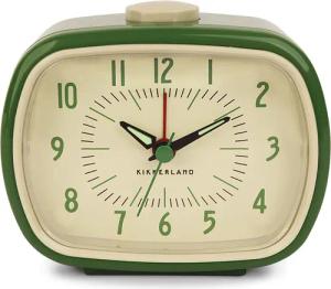 Kikkerland Quarzwecker Retro Oldscool Wecker Analog,