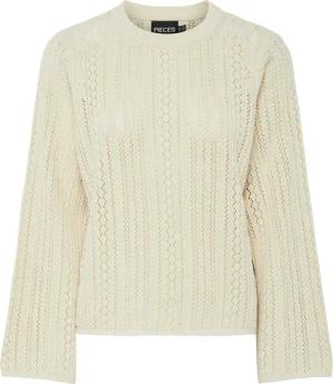 pieces Rundhalspullover "PCNUKA LS O-NECK KNIT NOOS BC"