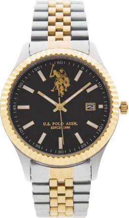 U.S. Polo Assn. Uhr USP7239BK Silberfarben