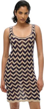 Kurzes Strickkleid mit Zickzackmuster für Damen Superdry
