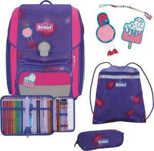 Scout Genius DIN - Schulranzen Set 4 tlg. mit Turnbeutel (Summer)