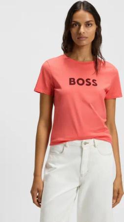 BOSS ORANGE T-Shirt Elogo Premium Damenmode