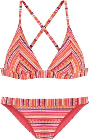 LASCANA Triangel-Bikini mit glitzernden Streifen