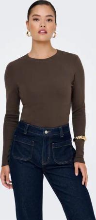 ONLY Langarmshirt ONLRILEY O-NECK L/S TOP