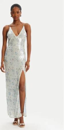 BARDOT Abendkleid Lois Sequin 59956DB Blau Slim Fit