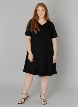 Base Level Curvy Shirtkleid "Abernathy", Sommerkleid In leicht ausgestellter Form