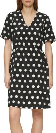 s.Oliver Minikleid, Sommerkleid mit All-Over Print