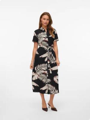 Vero Moda Hemdblusenkleid "VMEASY JOY S/S LONG SHIRT DRESS WVN GA", Sommerkleid
