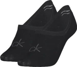 Calvin Klein Jeans Füßlinge "CK WOMEN FOOTIE HIGH CUT 2P", (2 Paar), Mit eingestricktem Logo vorn
