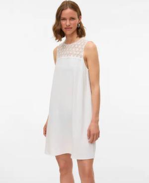 Vero Moda Minikleid "VMALVA CROCHET SHORT DRESS WVN GA", Sommerkleid