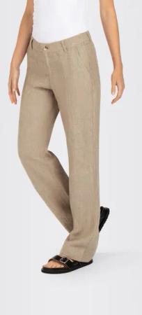 MAC Leinenhose "NORA", Sommerhose in verkürzter Länge, temperaturausgleichend