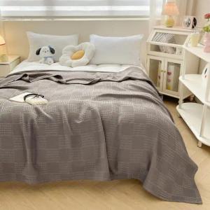 NUODWELL Tagesdecke Waffeloptik Tagesdecke,Extra weiche Baumwolldecke,Mehrzweck-Tagesdecke,