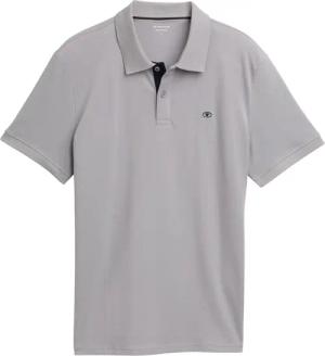 TOM TAILOR Herren Piqué Poloshirt aus Baumwolle, grau, Uni, Gr. XXL