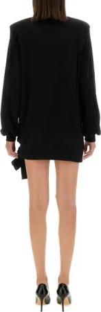 Versace Jeans Couture - Sweatshirt Dress With Logo - Größe 38 - schwarz