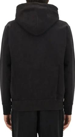 Versace Jeans Couture - Logo-Emblazoned Black Sweatshirt With Classic Hood - Größe S - schwarz