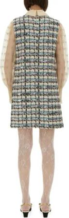 Valentino Garavani - Embroidered Tweed Dress - Größe 42 - beige