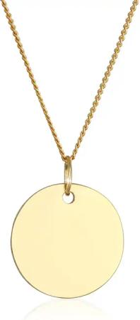 Elli Halskette - Halskette Kreis 585 Gelbgold - Gr. unisize - in Gold - für Damen
