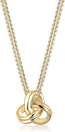 Elli Halskette - Halskette Knoten 585 Gelbgold - Gr. unisize - in Gold - für Damen