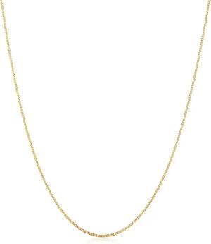 Elli Halskette - Halskette Panzerkette Basic Klassik 585er Gelbgold - Gr. unisize - in Gold - für Damen