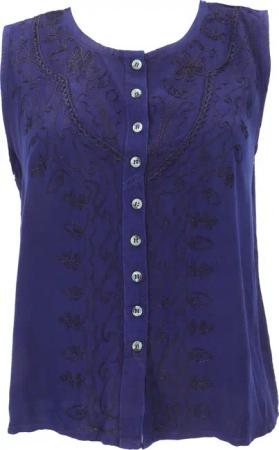 Guru-Shop T-Shirt Besticktes indisches Hippie Top,