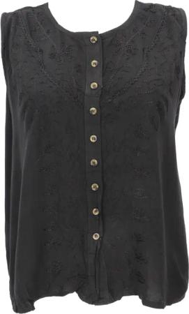 Guru-Shop T-Shirt Besticktes indisches Hippie Top,