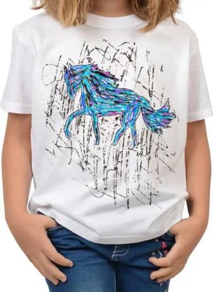Tini - Shirts T-Shirt Pferde Zeichnung