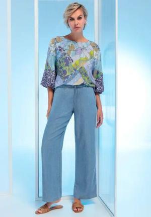 bianca Stoffhose – Hose in bleached-Denim-Optik