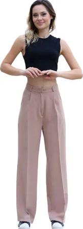 fashionshowcase Palazzohose Damen mit hohem Bund