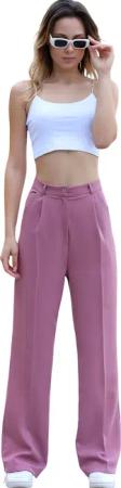 fashionshowcase Palazzohose Damen mit hohem Bund