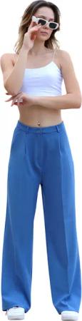 fashionshowcase Palazzohose Damen mit hohem Bund