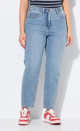Ulla Popken Regular-fit-Jeans Mom-Jeans schmaler Saum
