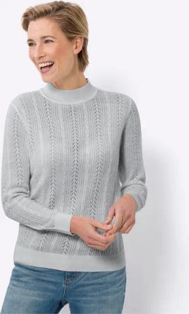 Sieh an! Strickpullover Stehkragenpullover