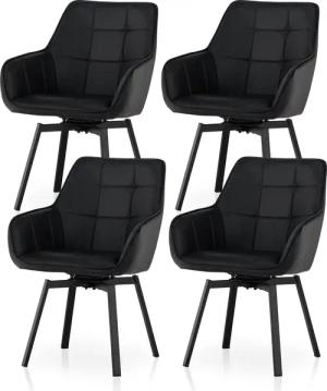 Ofcasa Esszimmerstuhl Kunstlederstühle (4er Set), Gepolsterter