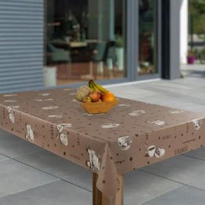 laro Tischdecke Wachstuch-Tischdecken Abwaschbar Kaffee Bohne