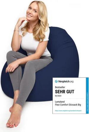 Lumaland Sitzsack Flexi Comfort, Bodenkissen Lounge