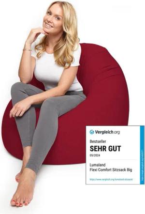 Lumaland Sitzsack Flexi Comfort, Bodenkissen Lounge