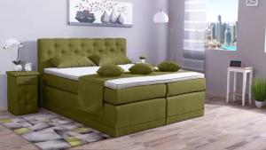 Meisterbetten Boxspringbett Babo (7-Zonen Taschenfederkernmatratzen, Komfortschaum),