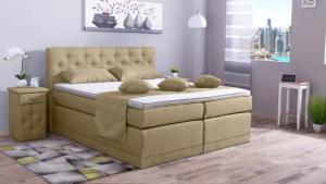 Meisterbetten Boxspringbett Babo (7-Zonen Taschenfederkernmatratzen, Komfortschaum),