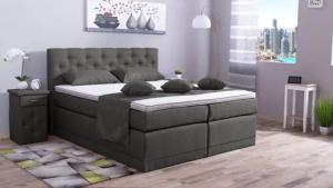 Meisterbetten Boxspringbett Babo (7-Zonen Taschenfederkernmatratzen, Komfortschaum),