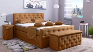 Meisterbetten Boxspringbett Babo (Fußteil, 7-Zonen Taschenfederkernmatratzen,