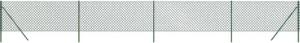 vidaXL Gartenzaun Maschendrahtzaun Grün 1x10 m,