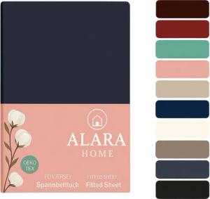 ALARA HOME Spannbettlaken 180x200 Baumwolle 100%