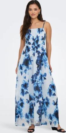 ONLY Maxikleid "ONLELENA VIKKI LIFE STRAP ANK DRESS WVN", Sommerkleid