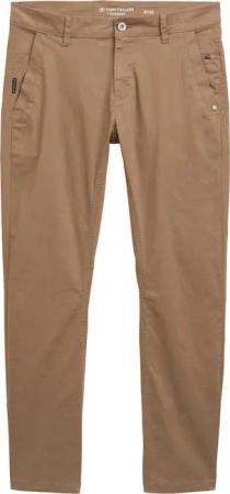 TOM TAILOR Herren Tapered Chino Hose, braun, Uni, Gr. 31/32