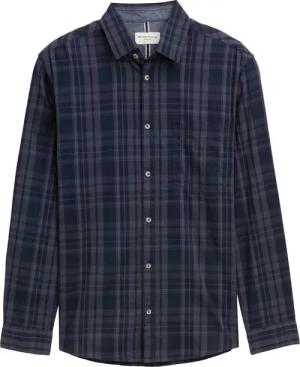 TOM TAILOR Herren Regular Fit Hemd mit Karo-Muster, blau, Kariert, Gr. XXL