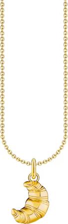 THOMAS SABO Kette mit Anhänger Croissant-Anhänger,