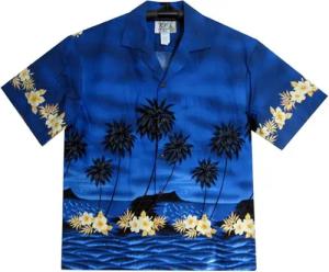 KY's Hawaiihemd Palmenwald Original Hawaiihemd mit