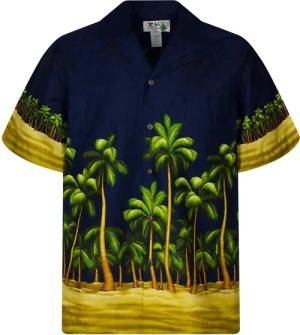 KY's Hawaiihemd Palmenwald Original Hawaiihemd mit