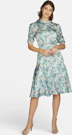 Kleo Abendkleid (1-tlg) Elegant schimmernder Satinstoff